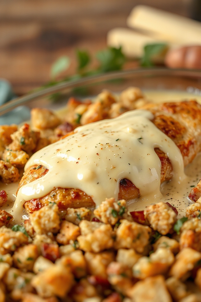 baked chicken with stuffing