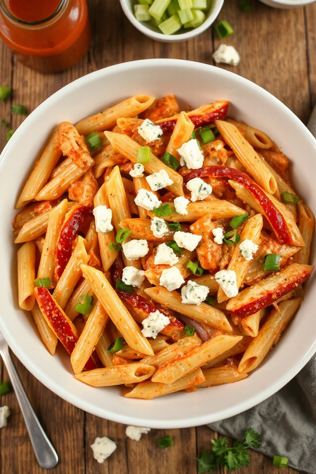 buffalo chicken pasta recipe