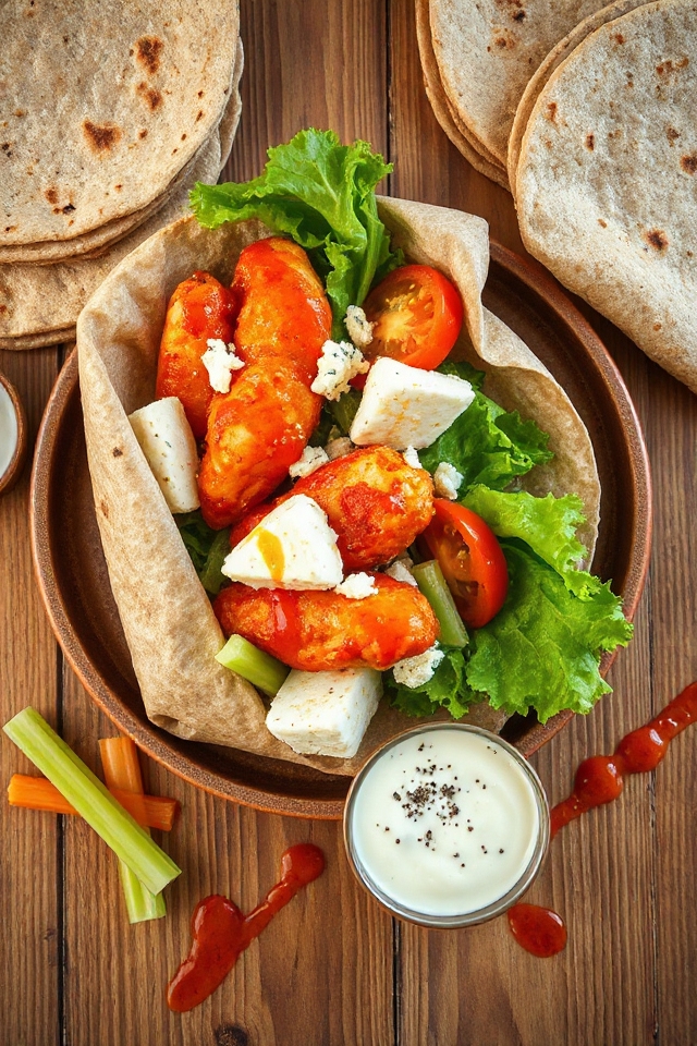 buffalo chicken wrap recipe