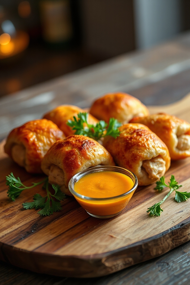 butter filled chicken rolls