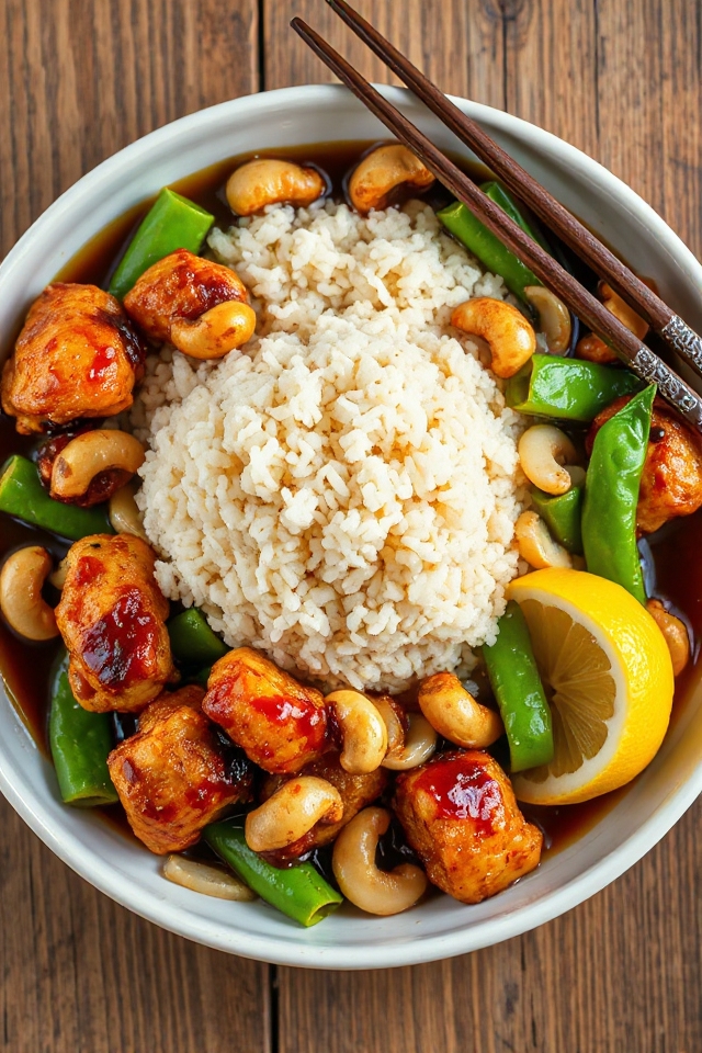 cashew chicken cooking instructions