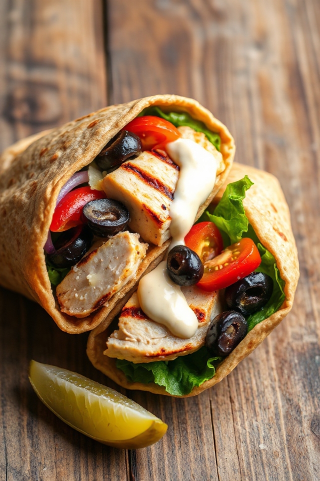 chicken caesar wrap instructions