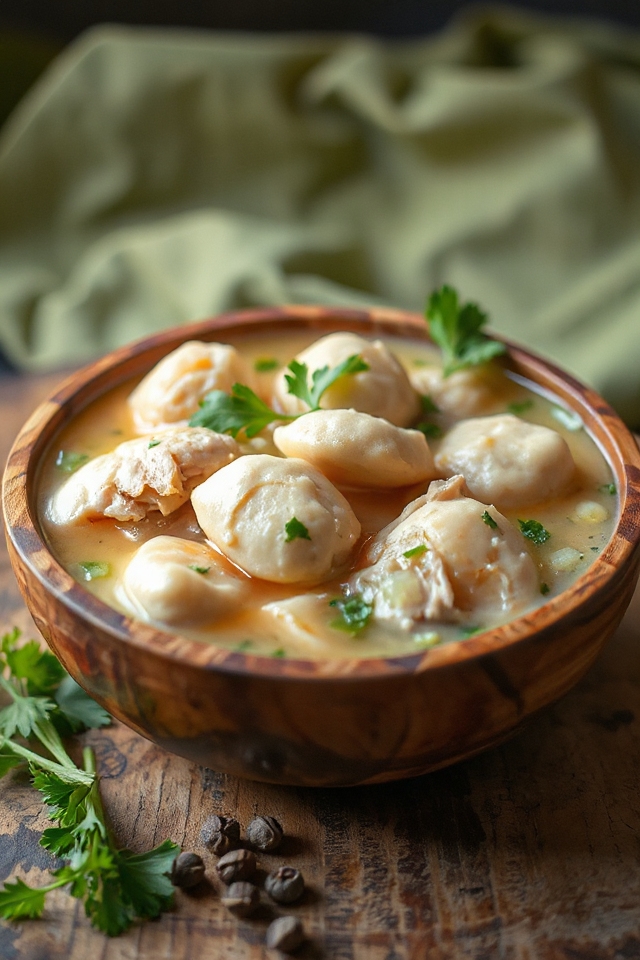 comforting chicken and dumplings