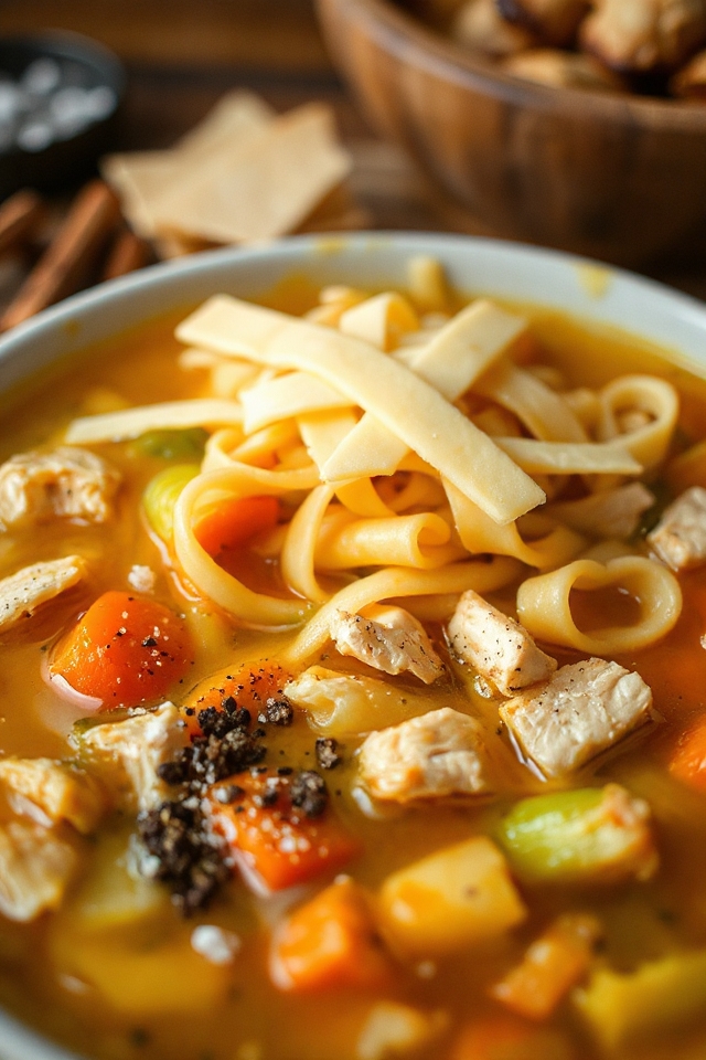 comforting homemade chicken soup