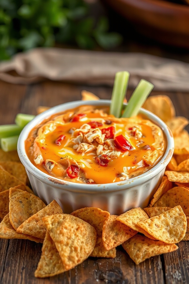 creamy buffalo chicken dip