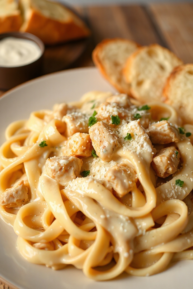 creamy chicken alfredo recipe