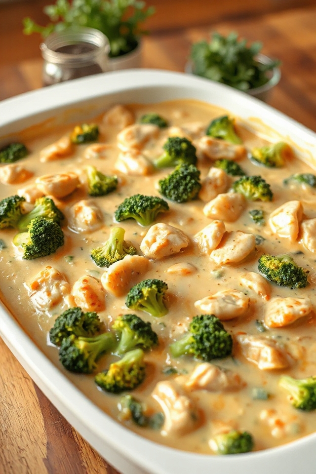 creamy chicken and broccoli