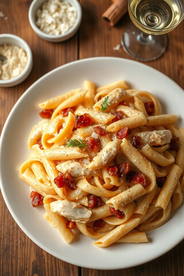 creamy chicken pasta dish