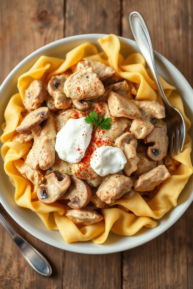 creamy chicken pasta dish