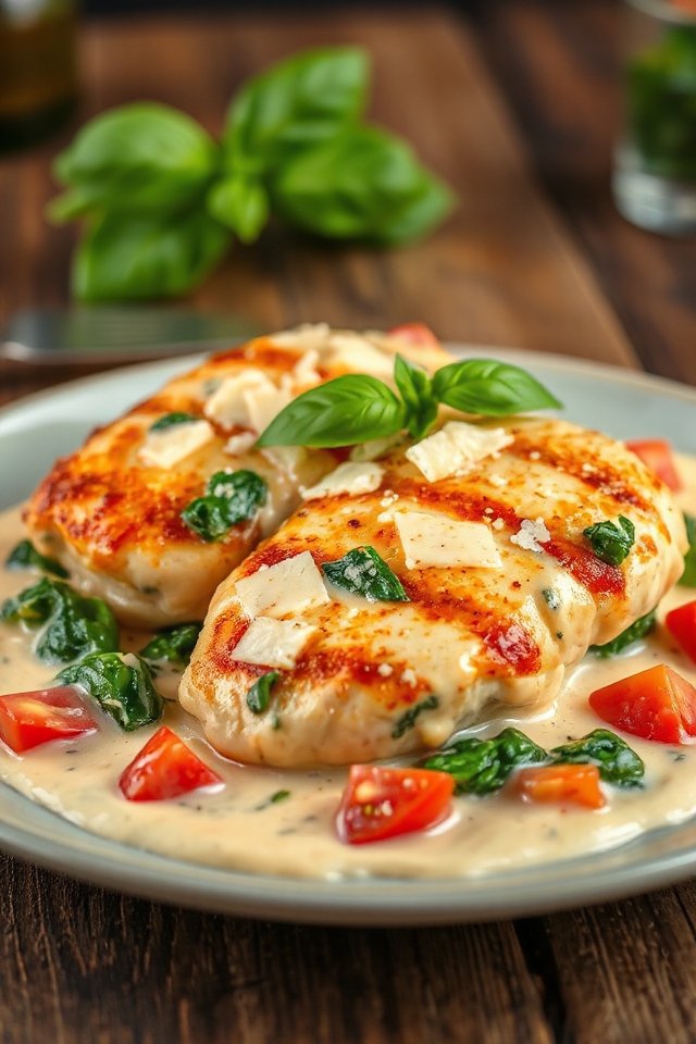 creamy garlic chicken recipe