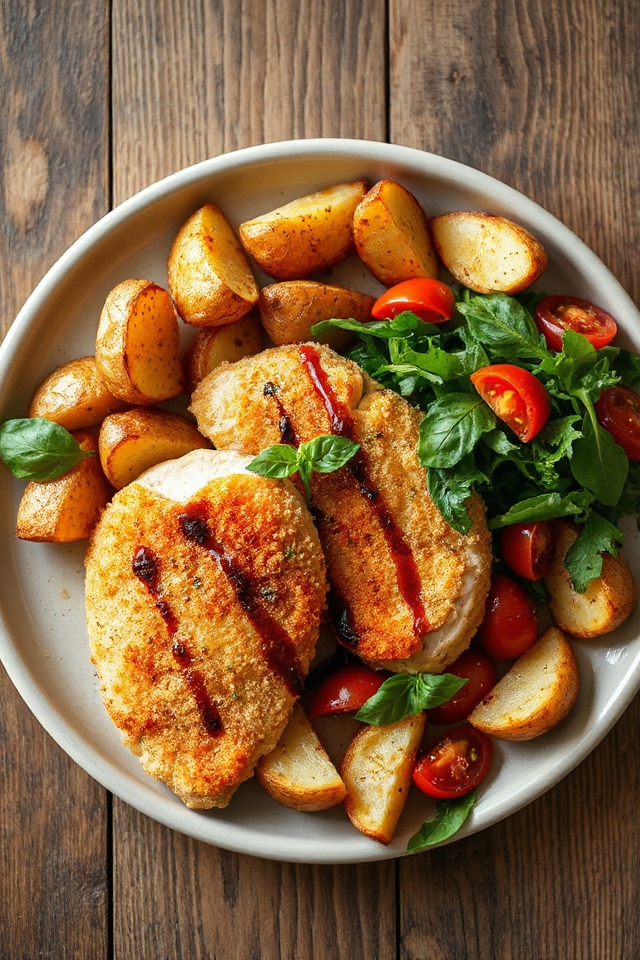crispy breaded chicken dish