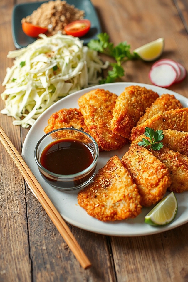 crispy breaded chicken dish