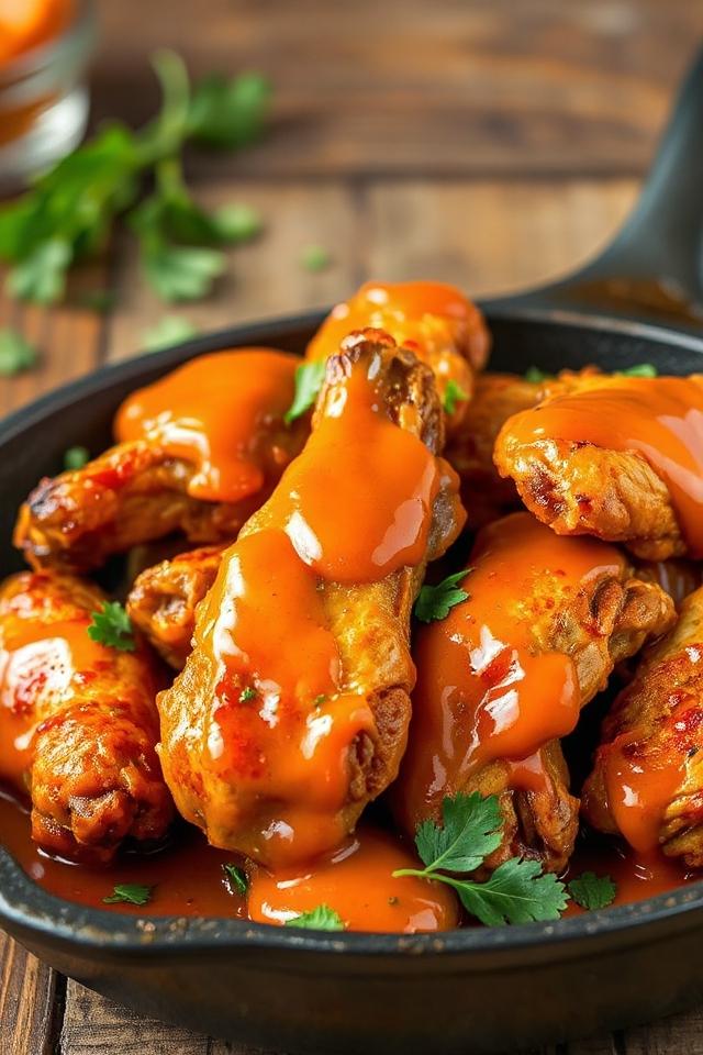 crispy buffalo chicken wings
