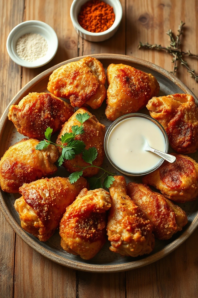 crispy buttermilk fried chicken