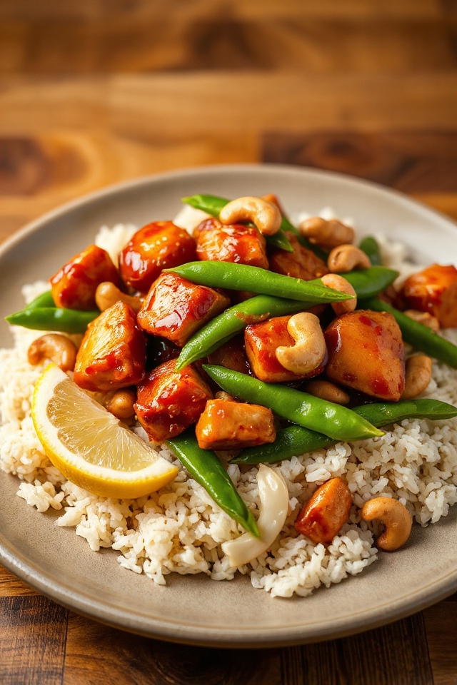 crispy cashew chicken recipe