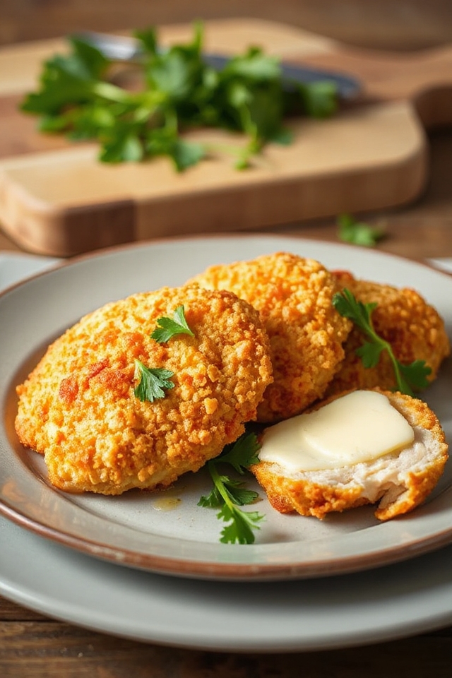 crispy cheesy baked chicken