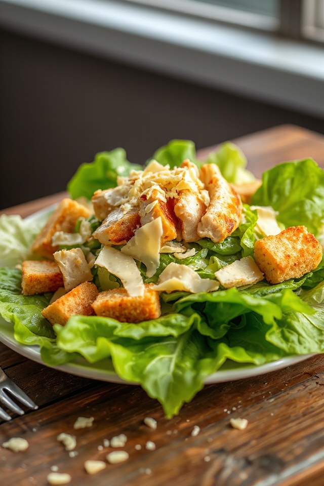 delicious chicken caesar salad