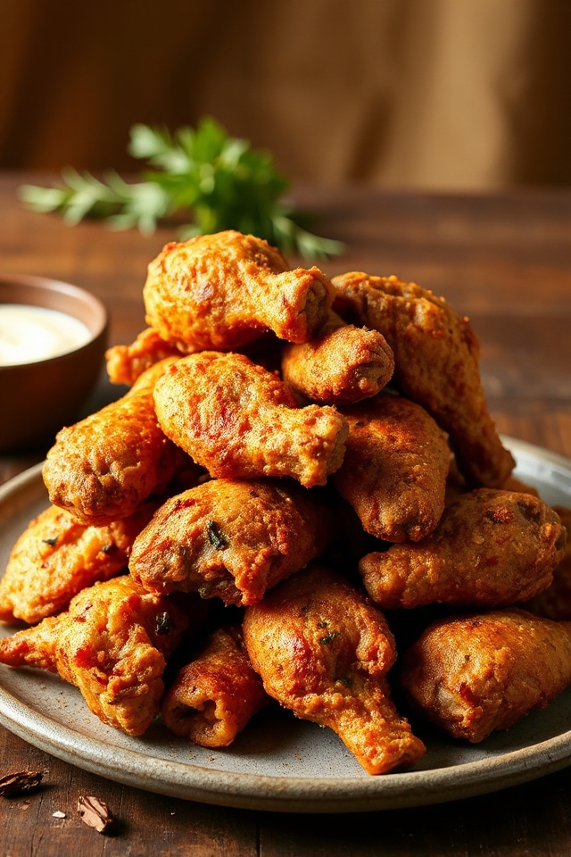 delicious crispy fried chicken
