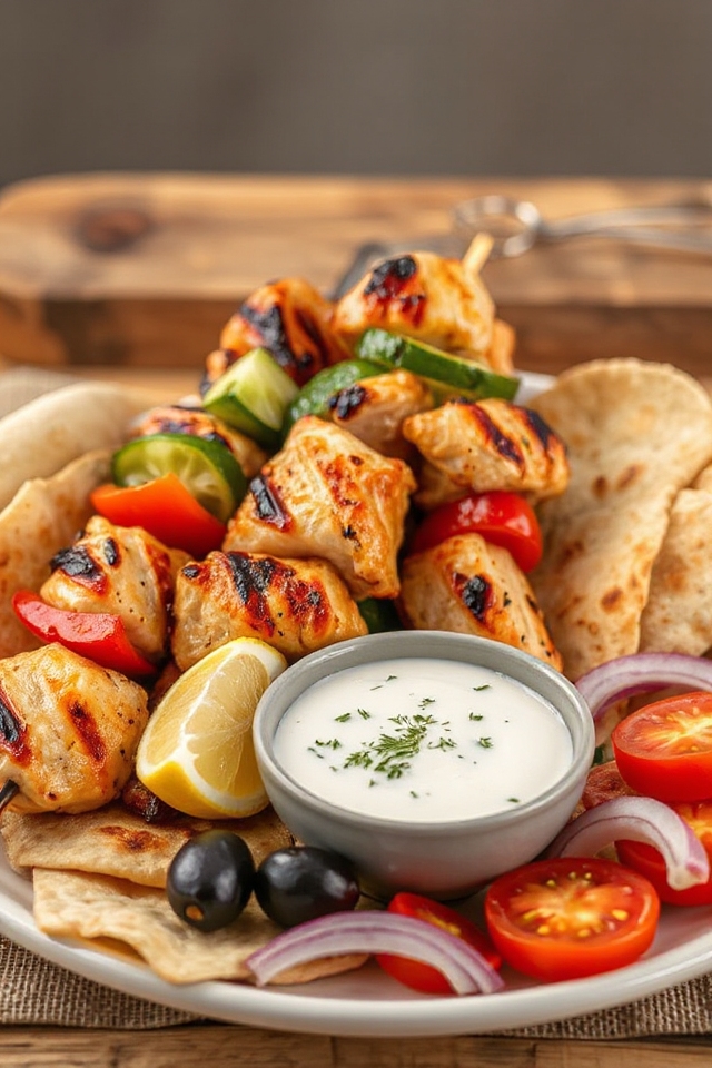 delicious grilled chicken skewers