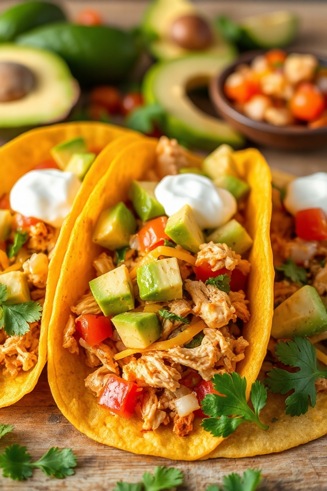delicious homemade chicken tacos