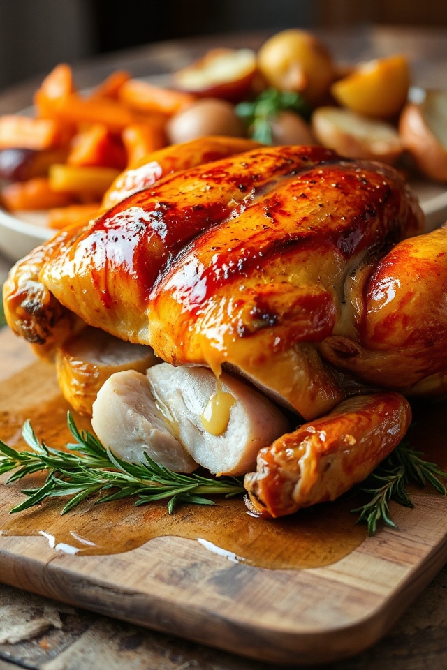 delicious homemade rotisserie chicken
