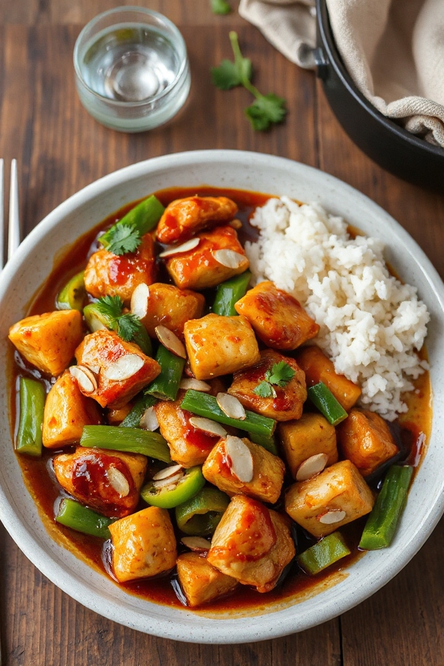 ginger flavored chicken dish