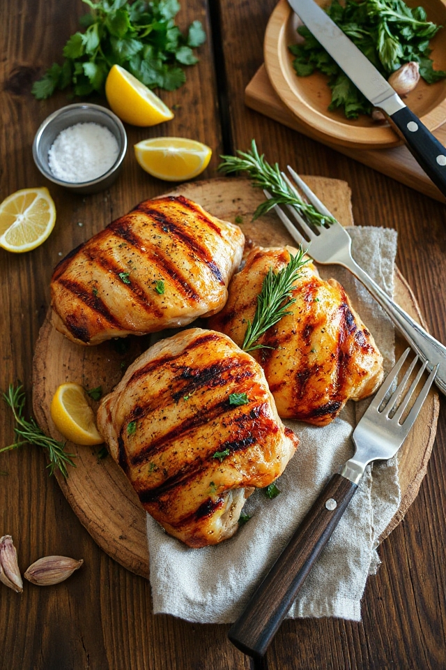 grilled chicken thighs recipe