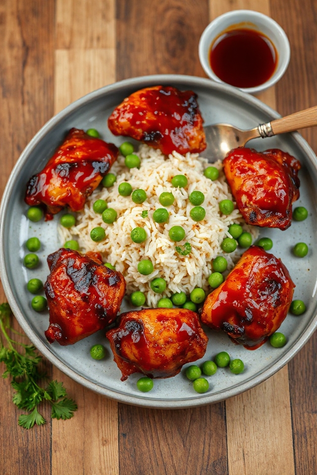 grilled chicken with barbecue