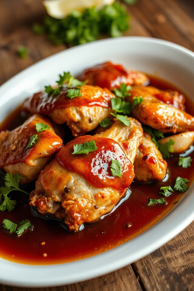 marinate simmer brown serve