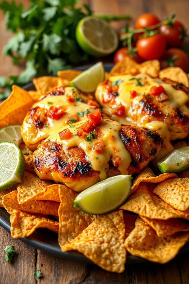 marinated chicken with creamy sauce