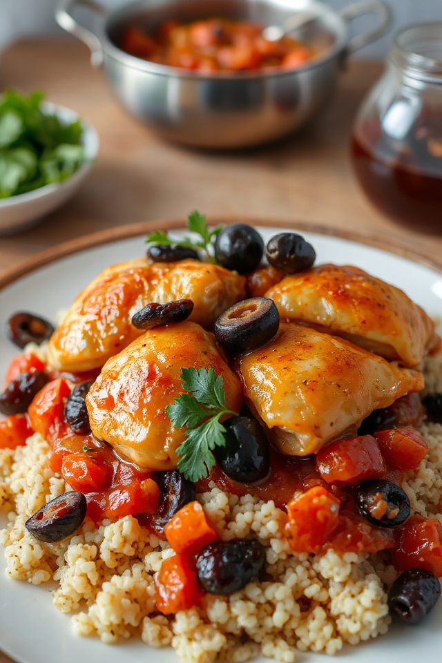 moroccan chicken with couscous