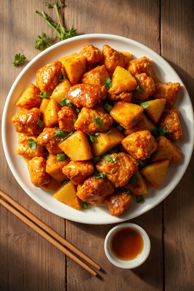 pineapple chicken cooking instructions