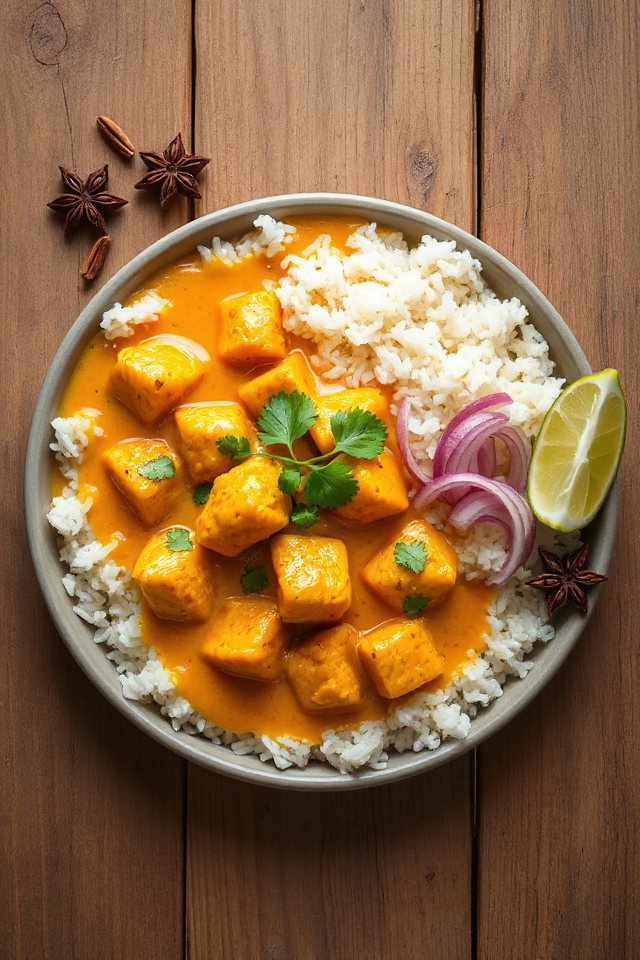 savory chicken curry dish