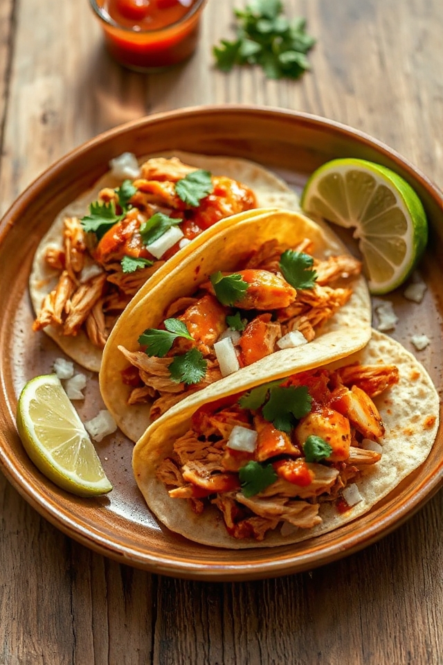 shredded chicken taco recipe