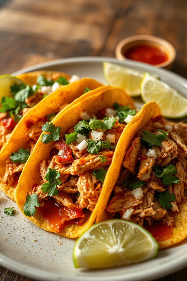shredded chicken taco recipe
