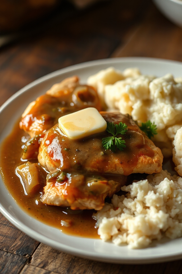 smothered chicken with gravy