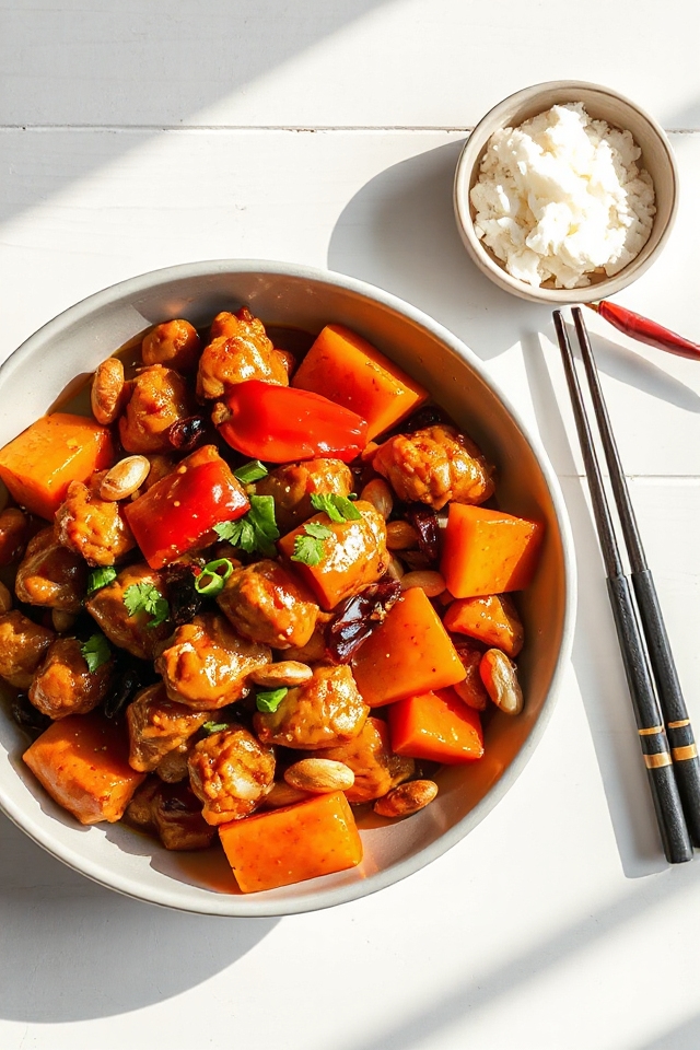 spicy stir fried chicken dish