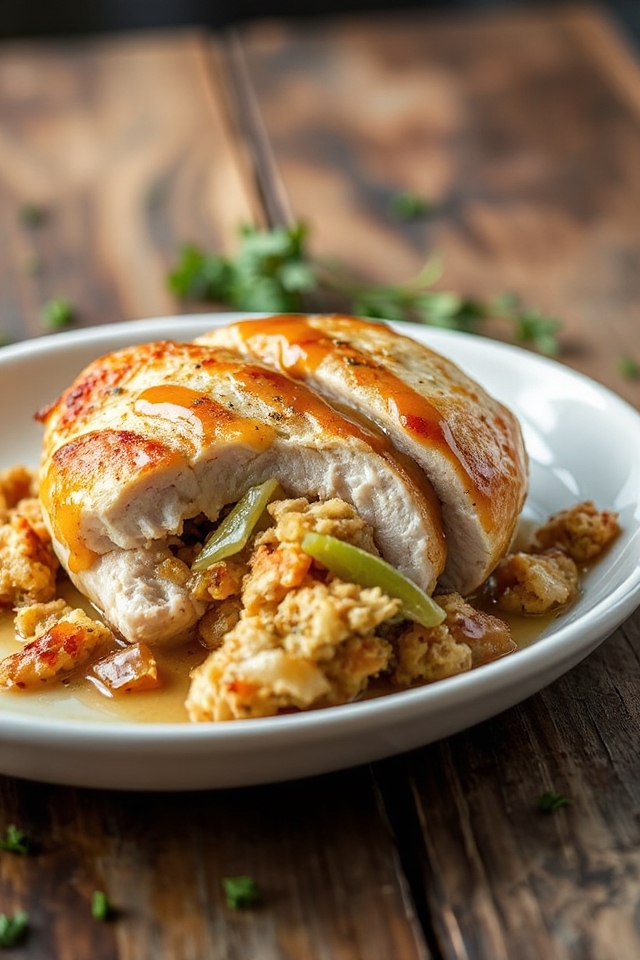 stuffed boneless chicken breast